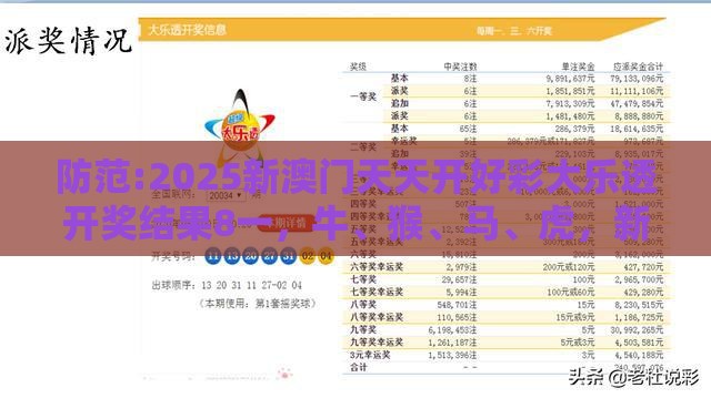 防范:2025新澳门天天开好彩大乐透开奖结果8一，牛、猴、马、虎，新澳门管家婆100精准香港谜语今天的精选解析、解释与落实,拒绝虚假的伪装